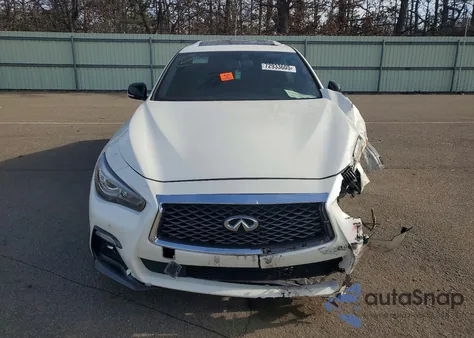 2019 Infiniti Q50 Red Sport 400 z USA, uszkodzony, nr VIN JN1FV7AR8KM801193